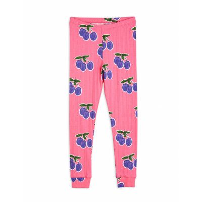 Plum Aop Leggings Pink Bottoms Leggings Pink Mini Rodini