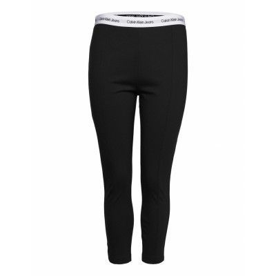 Plus Repeat Milano 7/8 Legging Leggings Svart Calvin Klein Jeans