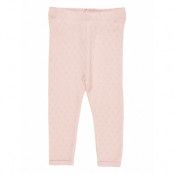 Copenhagen Colors Pointelle Heart Leggings Rosa