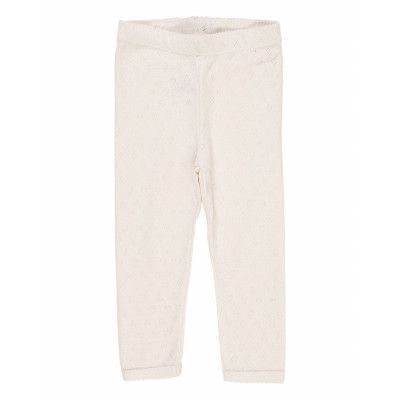 Copenhagen Colors Pointelle Heart Leggings Kräm