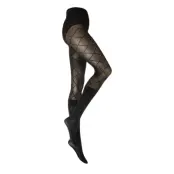 Pp Pattern Modal Sock Tights Lingerie Pantyhose & Leggings Svart Pretty Polly