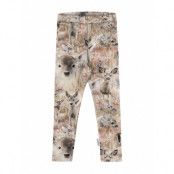 Gugguu Print Leggings Beige