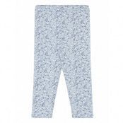 Printed Cotton Leggings Leggings Blå Mango