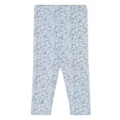 Printed Cotton Leggings Leggings Blå Mango