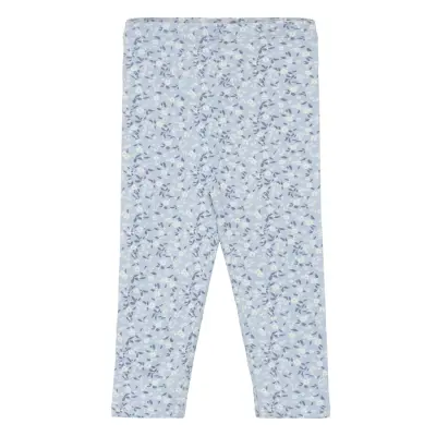 Printed Cotton Leggings Leggings Blå Mango