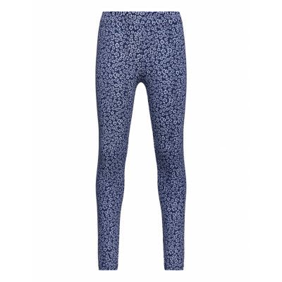 Printed Cotton Leggings *Villkorat Erbjudande Leggings Blå Mango