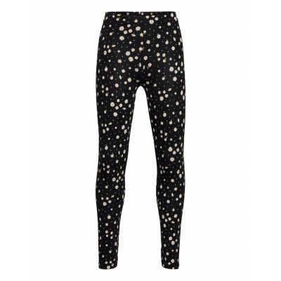 Printed Cotton Leggings Leggings Svart Mango