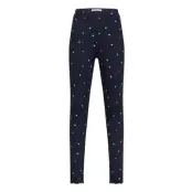 Printed Heart Leggings Bottoms Leggings Navy Tom Tailor