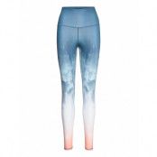 Printed Leggings Running/training Tights Blå Moonchild Yoga Wear