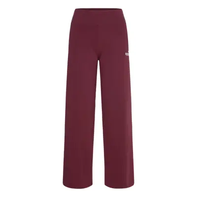 PUMA Ess Small No. 1 Logo High-Waist Straight Leggings (S) - Burgundy - M