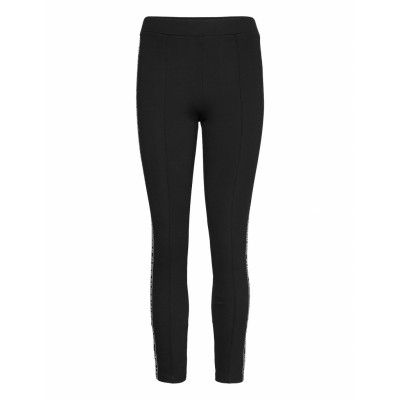 Punto Leggings W/ Logo Leggings Svart Karl Lagerfeld