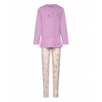 CeLaVi Pyjamas Set W. Leggings Lila