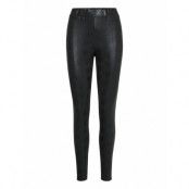 Pzsally Leggins Leather Leggings/Byxor Svart Pulz Jeans