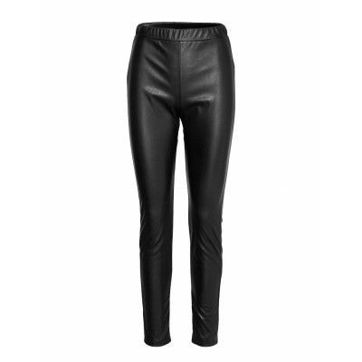 Ranghi Trousers Leather Leggings/Byxor Svart Max Mara Leisure