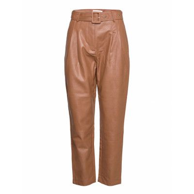 Regitze Trousers Leather Leggings/Byxor Brun Six Ames