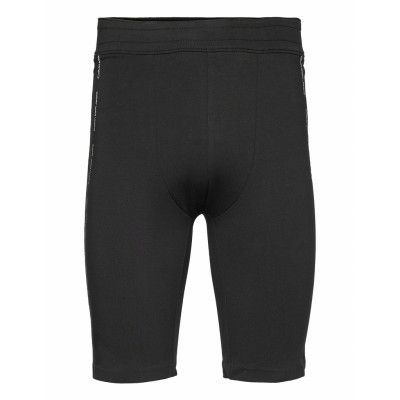 Repeat Logo Legging Short Bottoms Shorts Sweat Shorts Black Calvin Klein Jeans