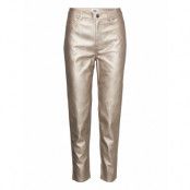 Ria Trousers *Villkorat Erbjudande Trousers Leather Leggings/Byxor Beige Twist & Tango