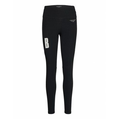 Rib Blocked Tights W Night W Night Running/training Tights Svart Björn Borg
