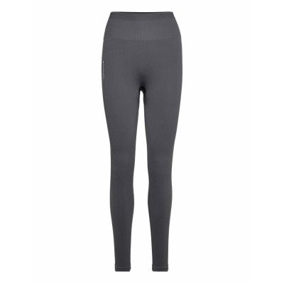 Rib Embrace Leggings Sport Running-training Tights Grey Famme
