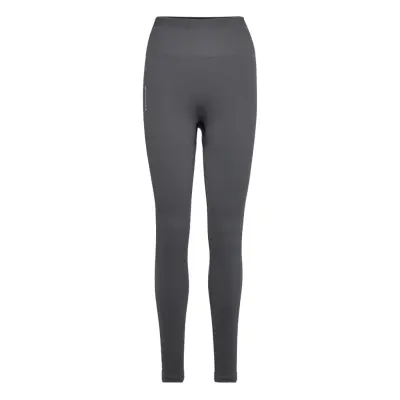 Rib Embrace Leggings Sport Running-training Tights Grey Famme