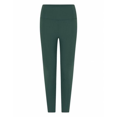 Girlfriend Collective Rib High-Rise Legging, 7/8 Grön