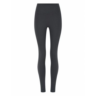 Girlfriend Collective Rib High-Rise Legging, Long Svart
