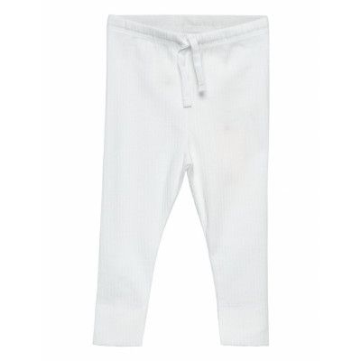 Copenhagen Colors Rib Jersey Leggings W. String Vit