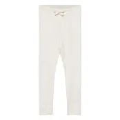 Rib Jersey Leggings W. String *Villkorat Erbjudande Leggings Creme Copenhagen Colors