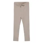 Rib Jersey Leggings W. String *Villkorat Erbjudande Leggings Grå Copenhagen Colors