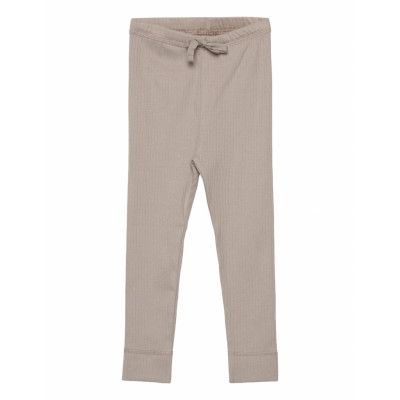 Rib Jersey Leggings W. String *Villkorat Erbjudande Leggings Grå Copenhagen Colors