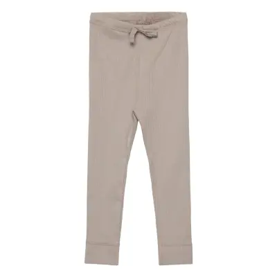 Rib Jersey Leggings W. String *Villkorat Erbjudande Leggings Grå Copenhagen Colors