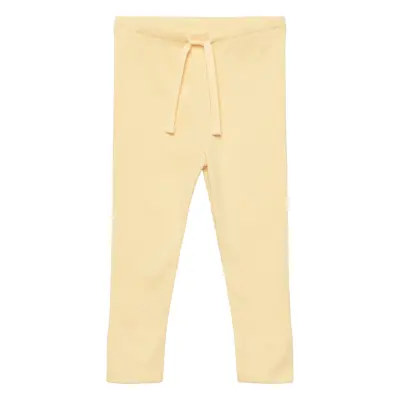 Rib Jersey Leggings W. String *Villkorat Erbjudande Leggings Gul Copenhagen Colors