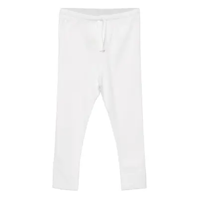 Rib Jersey Leggings W. String *Villkorat Erbjudande Leggings Vit Copenhagen Colors