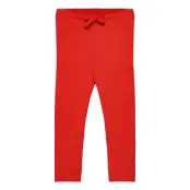 Rib Jersey Leggings W. String *Villkorat Erbjudande Leggings Röd Copenhagen Colors
