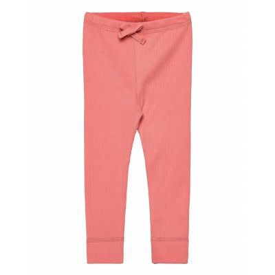 Rib Jersey Leggings W. String *Villkorat Erbjudande Leggings Rosa Copenhagen Colors