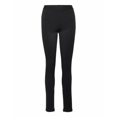 Rib Legging.double N Bottoms Running-training Tights Svart Helmut Lang
