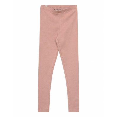 Rib Leggings Bottoms Leggings Pink Wheat