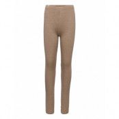 Rib Leggings Leggings Beige Wheat