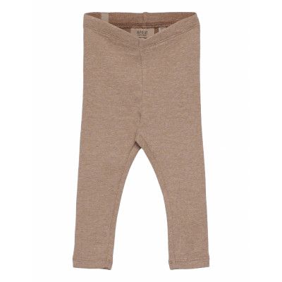 Rib Leggings Leggings Beige Wheat