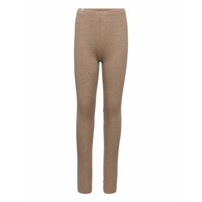 Rib Leggings Leggings Beige Wheat