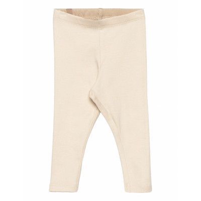 Rib Leggings Leggings Beige Wheat