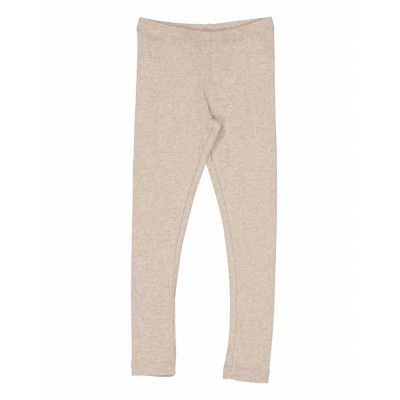 Rib Leggings Leggings Beige Wheat