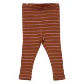 Rib Leggings Leggings Brun Wheat
