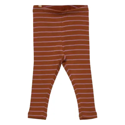 Rib Leggings Leggings Brun Wheat
