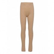 Rib Leggings Leggings Brun Wheat