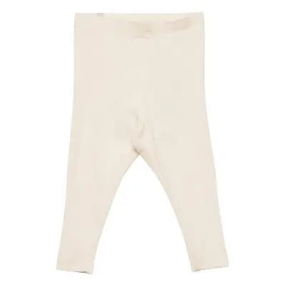 Rib Leggings Bottoms Leggings Kräm Wheat