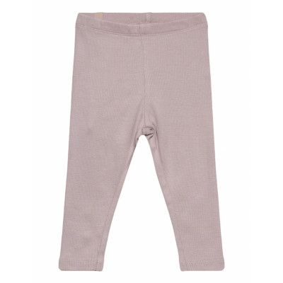 Rib Leggings *Villkorat Erbjudande Leggings Lila Wheat