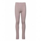 Rib Leggings Leggings Rosa *Villkorat Erbjudande Wheat