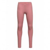 Rib Leggings Leggings Rosa *Villkorat Erbjudande Wheat