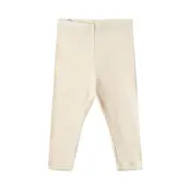 Rib Leggings Maddy Leggings Kräm Wheat